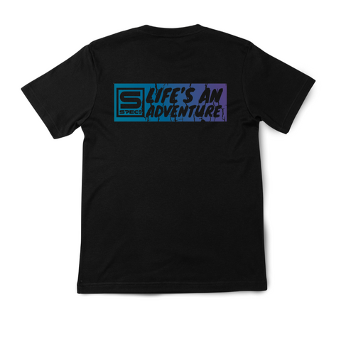 Life's an Adventure Purple Graphic T-Shirt