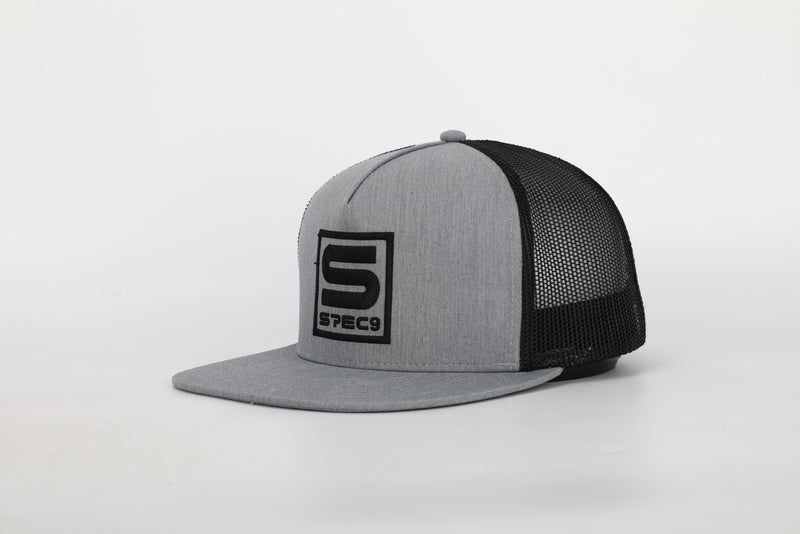 Gray/Black Flatbill Snapback Hat